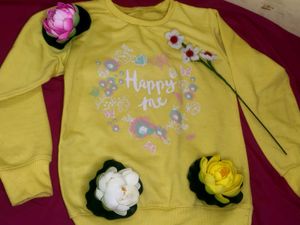 Cute Yellow &amp; Pink Tops for Girls