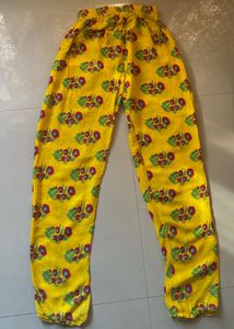 Yellow printed kurta set Small size