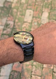 HMT orignal z black metallic watch day date