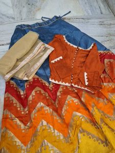Ethnic Lehenga Choli Set(30,32,34)