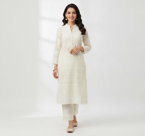 Elegant Chikankari Kurta Set