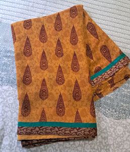Printed saree with blouse