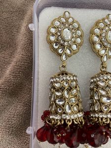Red Ruby Earring