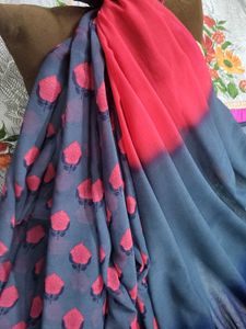Beautiful Heavy Border Saree with Stitched Blouse