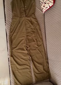 Chic Olive Green Sleeveless Jumpsuit