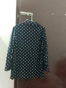 Cute Polka Dot Pajama Top