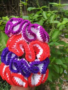 Handmade Crochet Scrunchies | Set of 4