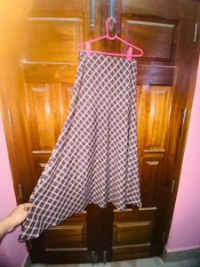 Chic Plaid Maxi Skirt