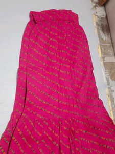 Pink Striped Skirt