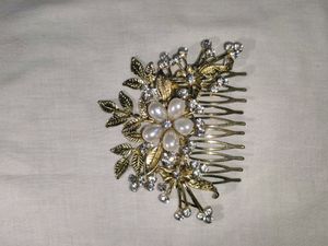 Golden Hair Clip/Broch