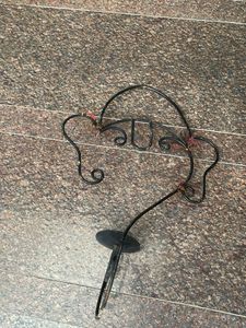 Vintage Wrought Iron Candle Sconce