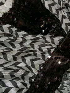 Party Wear Black White Dress