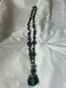 Bohemian Beaded Pendant Necklace