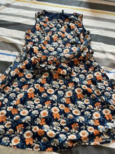 Floral Print Sleeveless Dress