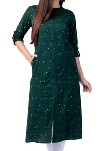 Green Polka Dot Kurta