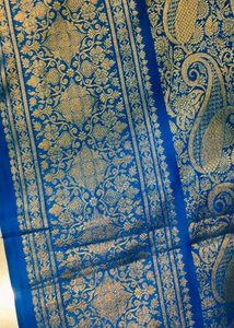 blue colour pattu saree
