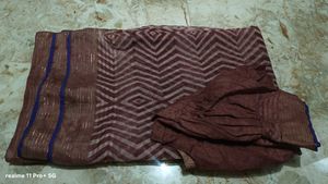Stylish Geometric Print Saree