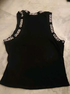 Guess Black Sleeveless Top