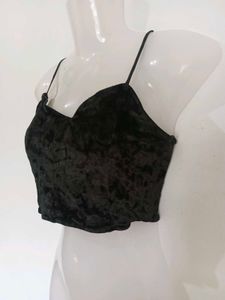 Black Velvet Cami Top