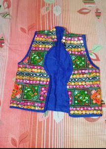 Embroidered Mirrorwork Vest