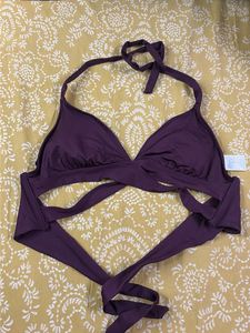Stylish Deep Plum Bikini Top