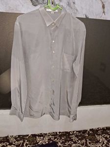 Classic Grey Button-Up Shirt