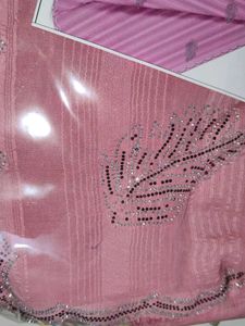 Elegant Pink Saree with Embellishments