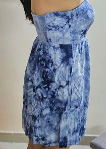 Vero Moda Marble Print Tube Dress