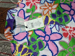 Vibrant Floral Short Sleeve Button-Up Shirt