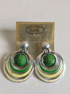 Boho Abstract Hoop Earrings