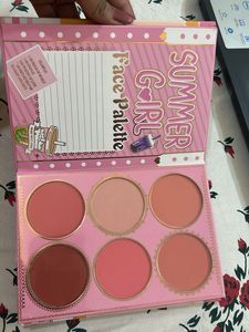 Pink Key Summer Girl Fashion Face Palette