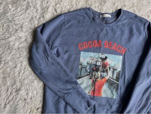 Blue Cocoa Beach Graphic Sweatshirt