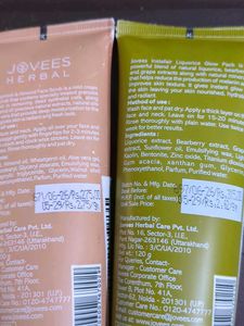 Jovees Herbal Face Scrub &amp; Glow Pack