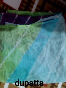 Grey kurta palazzo dupatta set