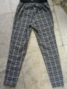 Plaid Slim Fit Pants