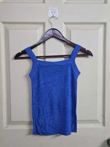 Ribbed Square Neck Tank Top
