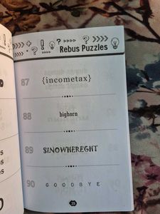Rebus Puzzles Book