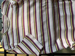 Striped Ribbed T-Shirt