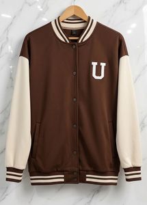 Unisex Brown Versity Jacket