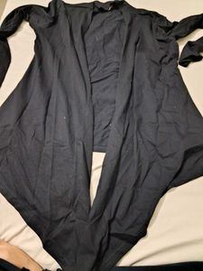 women Black Open Front shrug