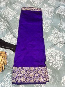 Vibrant Purple Silk Saree