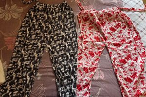 Comfy Printed Palazzos - Set of 2