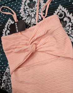 Chic Twist Front Cutout Mini Dress