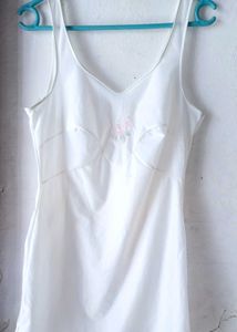 White Lace Trim Slip