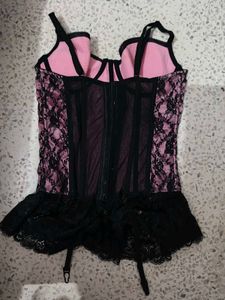 Rosy Lace Corset Top
