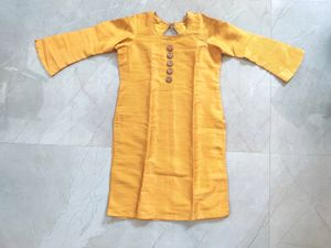 Heavy Silk Brocade Kurta Top Kurti