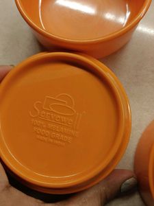 Set of 6 Serve Well Orange Bowls