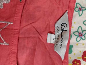 100% Cotton Embroidered Kurta Top