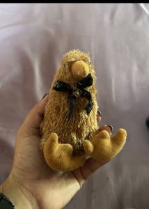 Cute Fuzzy Bird Showpiece