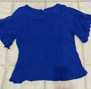 ONLY Casual Regular Sleeves SolidWomen Blue Top